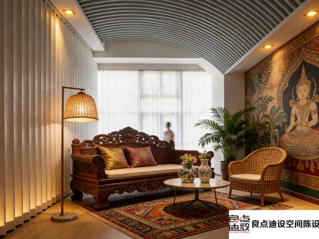 直接把东南亚度假风搬进美容院!这装修软装设计，进来就想躺平做SPA!